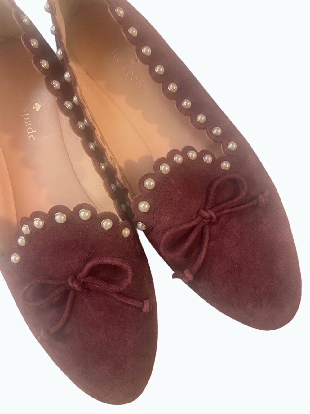 Kate Spade New York Salford Faux Pearl Accents Loafers Size 8M - Picture 5 of 7